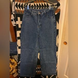Wide leg jeans
